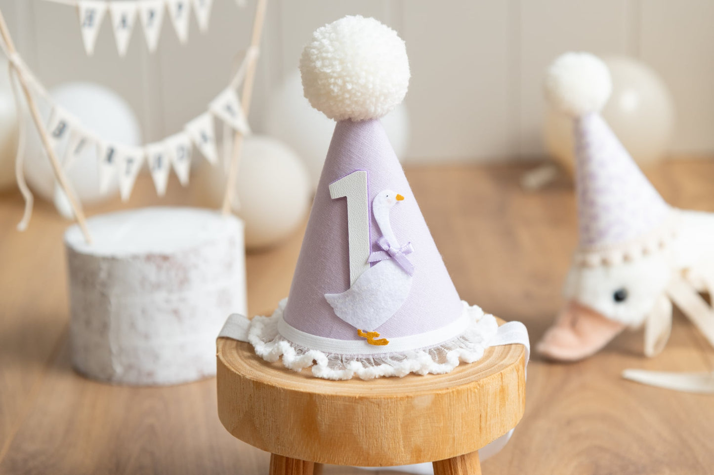 One silly Goose hat - purple
