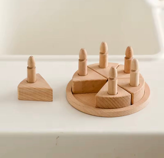 Small wooden cake photography prop