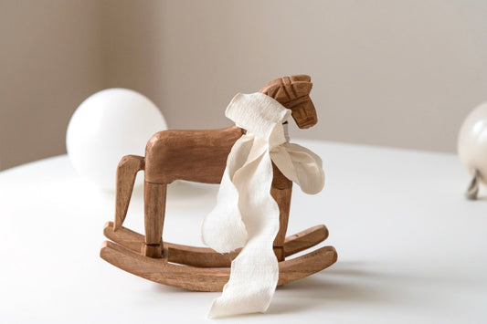 Small Wooden Rocking Horse Photography Prop