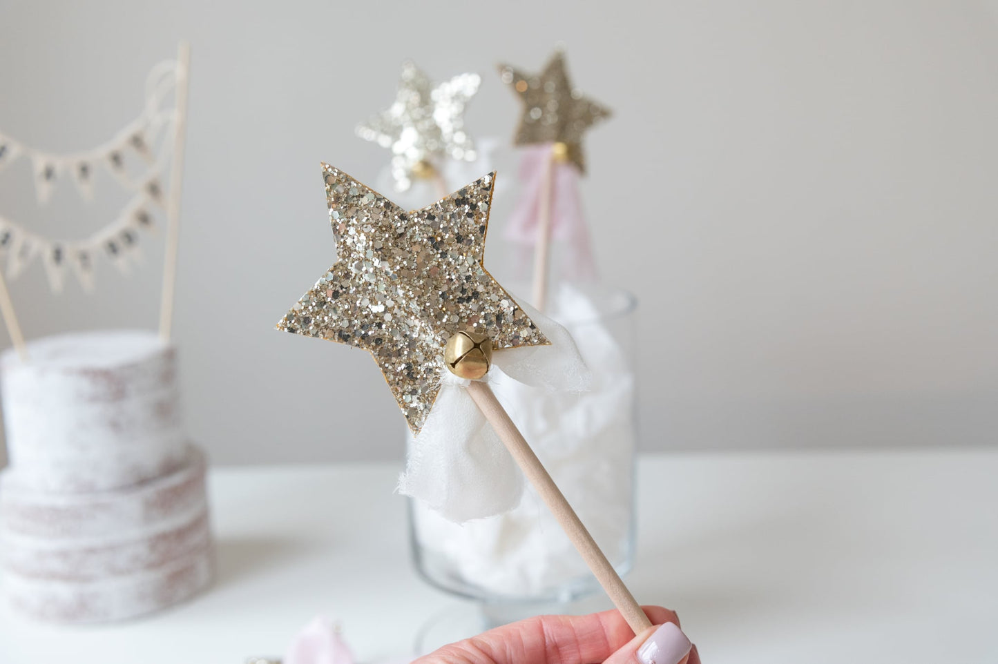 Glitter wands