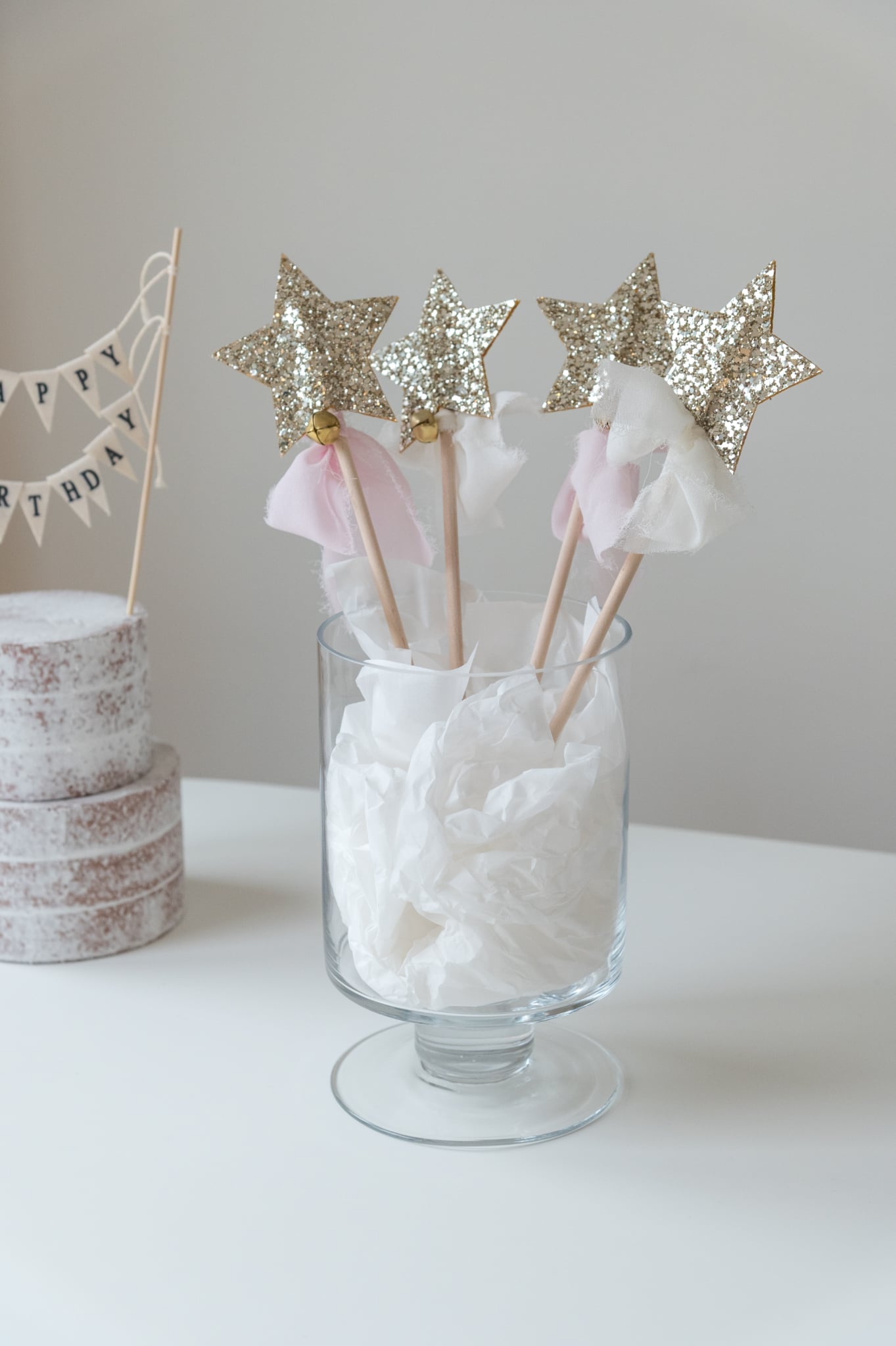 Glitter wands