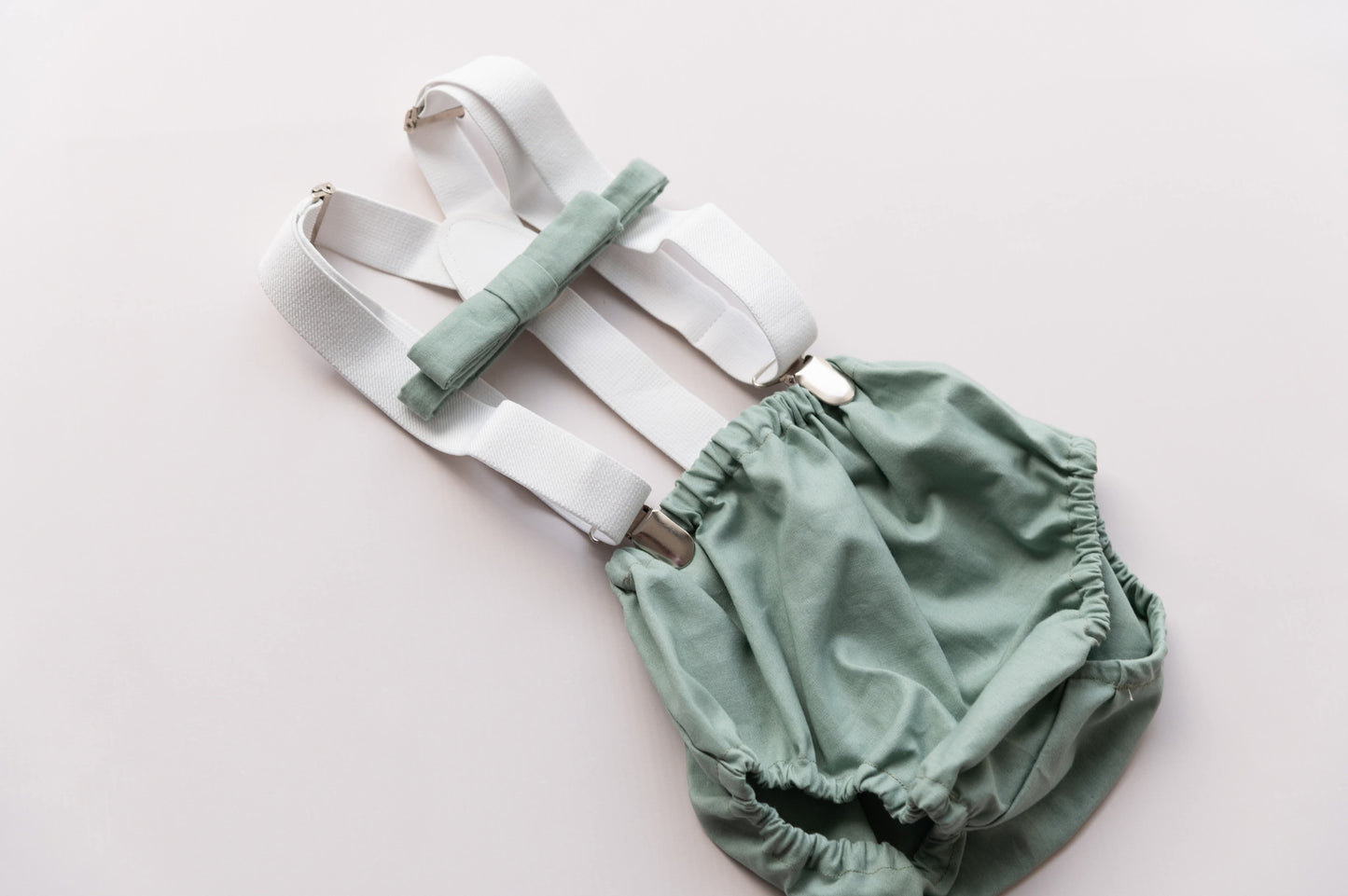 Sage green cake smash outfit - Mr ONE DERFUL