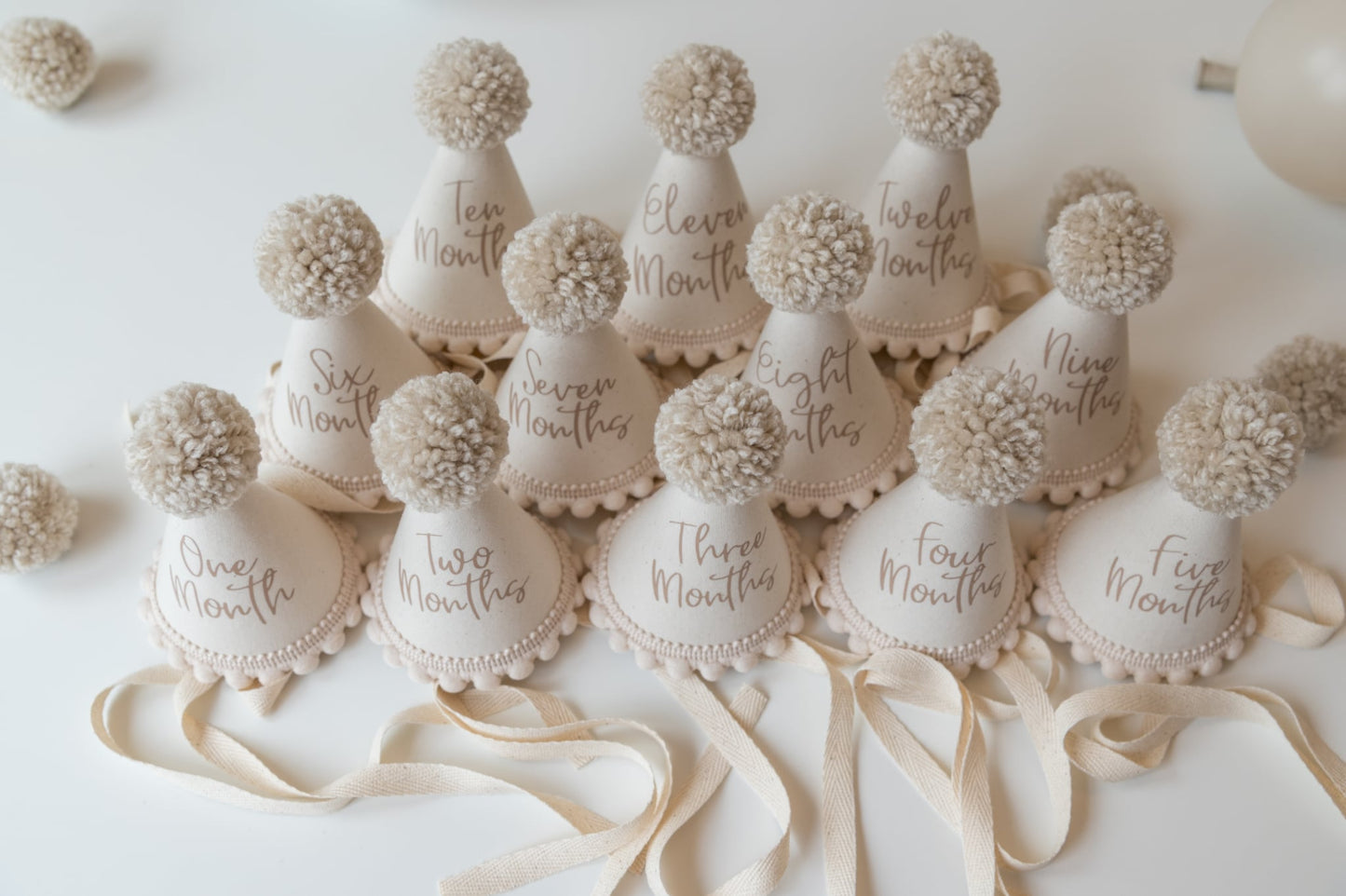 Monthly milestone hats