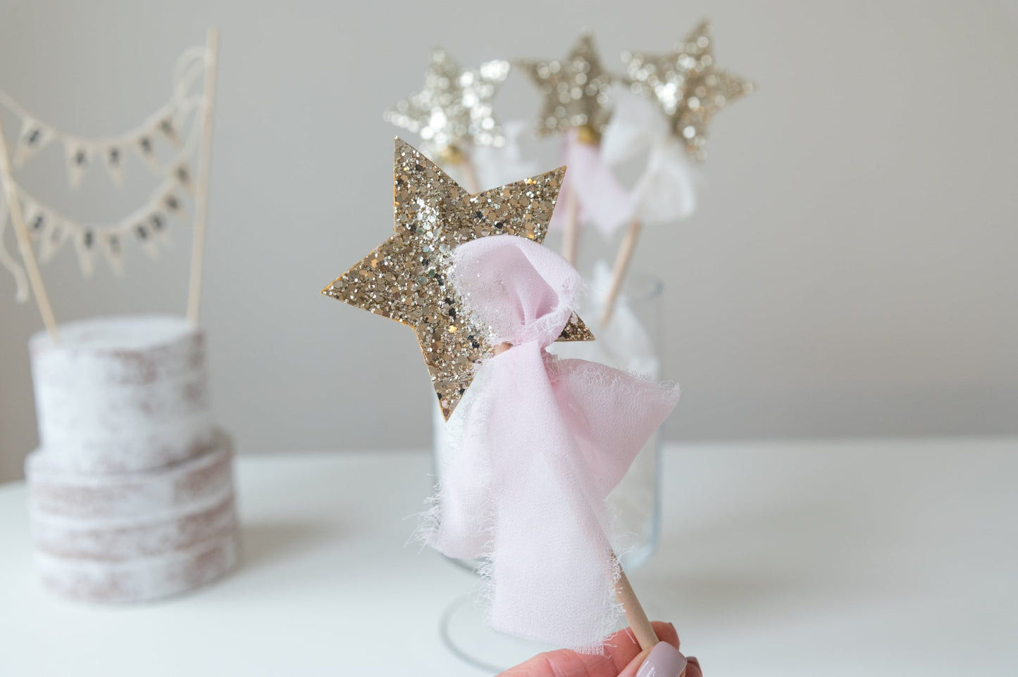 Glitter wands