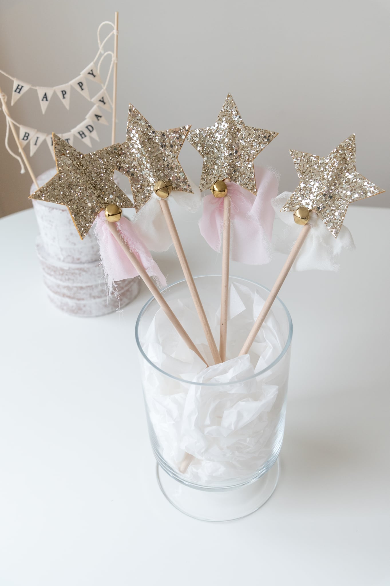 Glitter wands