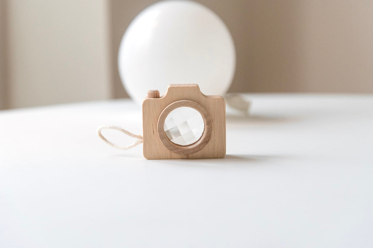 Mini wooden camera prop