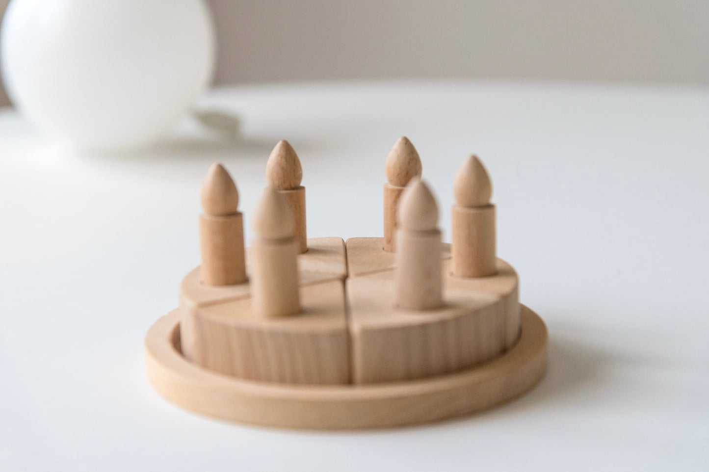 Small wooden cake photography prop