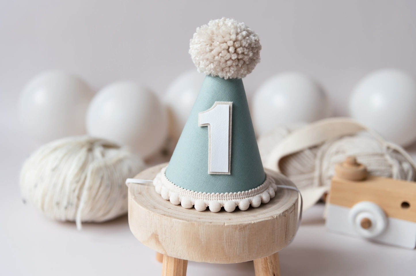 Sage first birthday hat