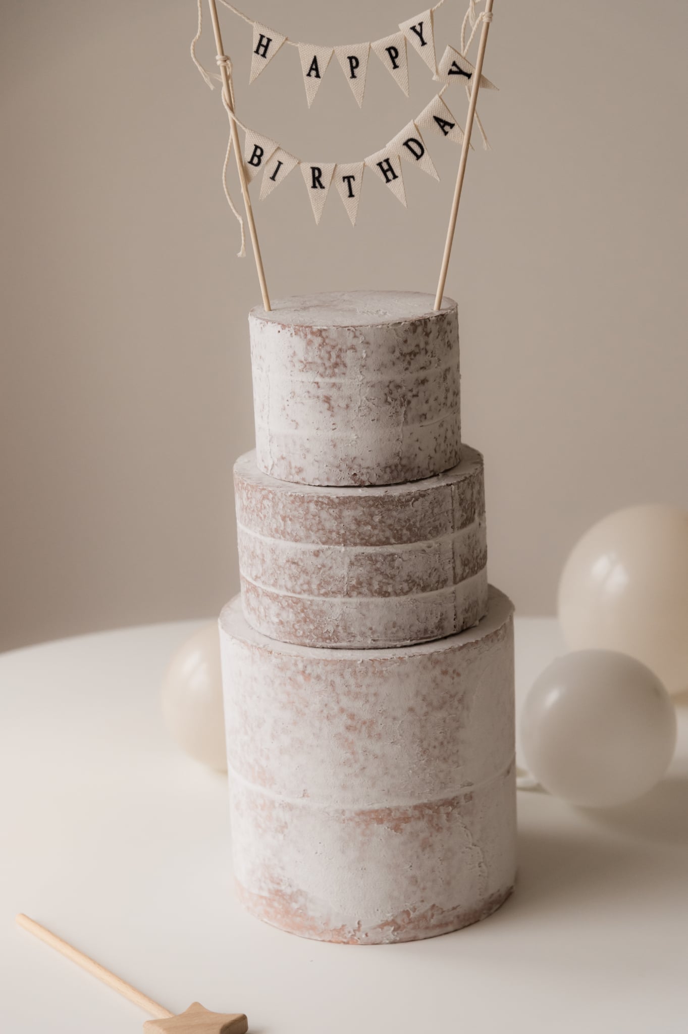 Rustic Naked Cake – Faux Cake Smash Prop